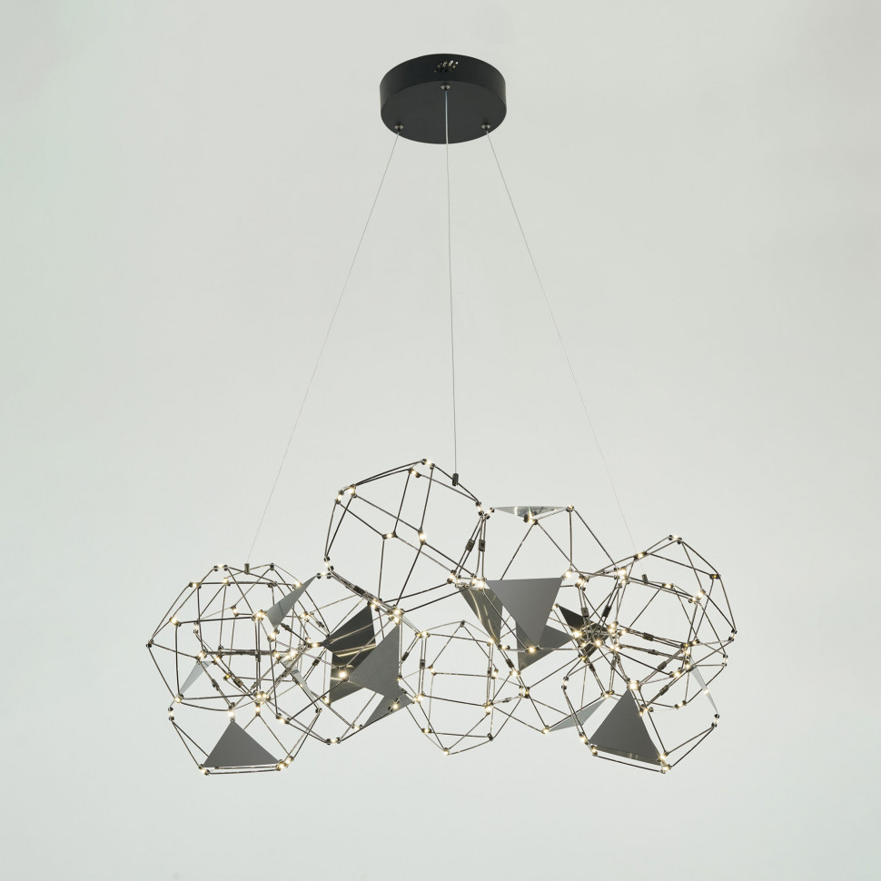 Подвесной светильник 90369/12 черный жемчуг фото 1 &mdash; Multielectrika
