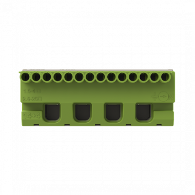 Клеммник самозажимной PE 14x4+4x25мм ZK144G 1SPE007715F9715 — Multielectrika