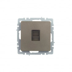 Розетка компьютерная RJ45 кат.5E IEK Brite РК10-БрШ шампань &mdash; Multielectrika