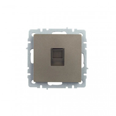 Розетка компьютерная RJ45 кат.5E IEK Brite РК10-БрШ шампань — Multielectrika