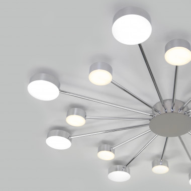 Потолочный светодиодный светильник с пультом управления 90242/16 хром — Multielectrika