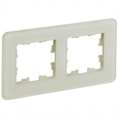 Рамка на 2 поста IEK Brite РУ-2-2-Бр стекло песчаный RE &mdash; Multielectrika