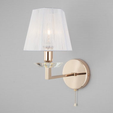 Настенный светильник с абажуром 60114/1 золото — Multielectrika