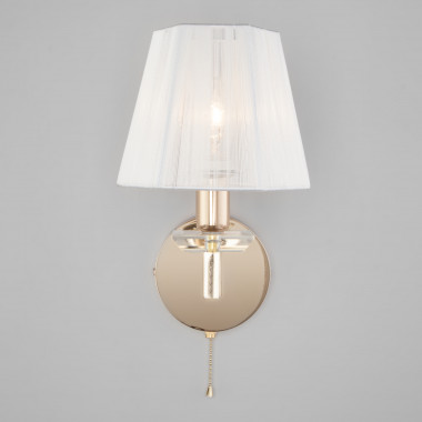 Настенный светильник с абажуром 60114/1 золото — Multielectrika