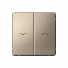 Выключатель для жалюзи Systeme Electric ArtGallery 10А, шампань &mdash; Multielectrika