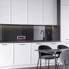 Рамка из поликарбоната на 4 поста Split белый/черный, soft-touch W0043068 фото 3 &mdash; Multielectrika