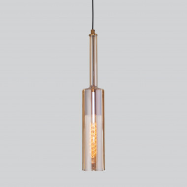 Подвесной светильник со стеклянным плафоном 50226/1 янтарный — Multielectrika