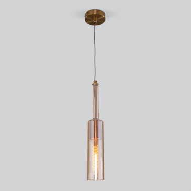 Подвесной светильник со стеклянным плафоном 50226/1 янтарный — Multielectrika