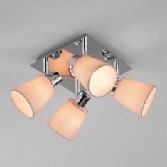 Потолочный светильник 20080/4 хром / бежевый &mdash; Multielectrika