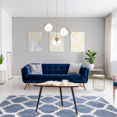 Подвесной светильник со стеклянным плафоном 50152/1 латунь &mdash; Multielectrika