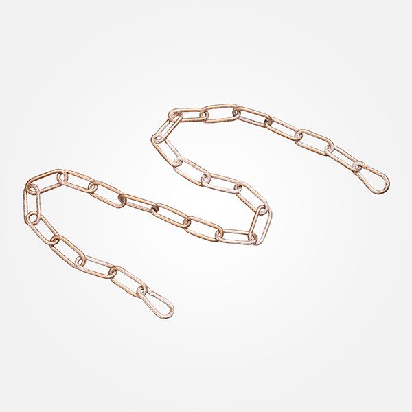 Цепь с карабинами 1 м белый с золотом 10302 белый с золотом фото 1 — Multielectrika