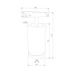Slim Magnetic R07 Трековый светильник 8W 4200K Porte черный 85507/01 85507/01 фото 35 &mdash; Multielectrika