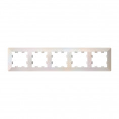 Рамка на 5 постов Systeme Electric AtlasDesign Air жемчуг &mdash; Multielectrika
