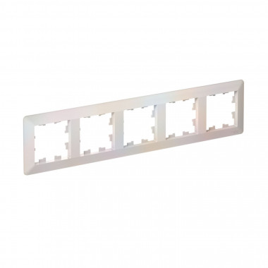 Рамка на 5 постов Systeme Electric AtlasDesign Air жемчуг — Multielectrika
