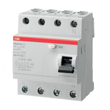 УЗО ABB FH204 AC-40/0,3 тип AC 40A 300mA 2CSF204003R3400 — Multielectrika