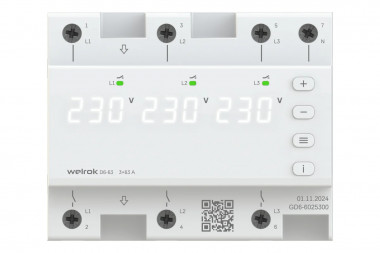 Трехфазное реле напряжения Welrok D6-63 &mdash; Multielectrika