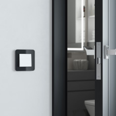 Рамка из стекла на 1 пост Elite черный W0012448 &mdash; Multielectrika