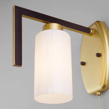 Настенный светильник со стеклянным плафоном 70126/1 черный — Multielectrika