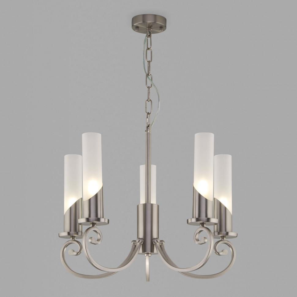 Умная подвесная люстра 60117/5 никель фото 1 — Multielectrika