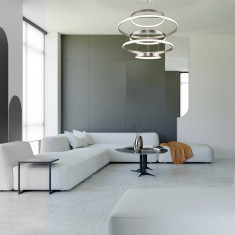 Подвесной светодиодный светильник с регулировкой цветовой температуры и яркости 90179/5 сатин-никель &mdash; Multielectrika