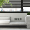 Рамка из металла на 4 поста АluMax алюминий W0043506 фото 4 &mdash; Multielectrika