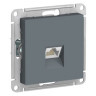 Розетка Schneider Electric Atlas Design RJ-45 кат. 6a, грифель