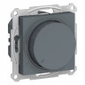 Светорегулятор поворотно-нажимной Schneider Electric Atlas Design 630 Вт, грифель