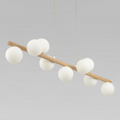 Подвесной светильник со стеклянными плафонами 5906 Estera Wood &mdash; Multielectrika