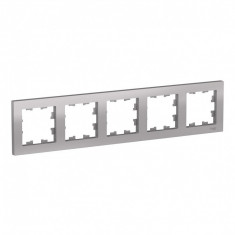Рамка Schneider Electric Atlas Design на 5 постов, алюминий &mdash; Multielectrika