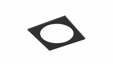 Рамка для серии COMBO 1 квадратная, черная, COMBO-1S1-BL — Multielectrika