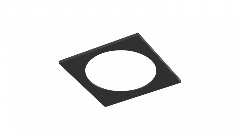 Рамка для серии COMBO 1 квадратная, черная, COMBO-1S1-BL фото 1 — Multielectrika