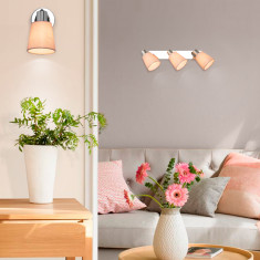 Настенный светильник 20080/3 хром / бежевый &mdash; Multielectrika