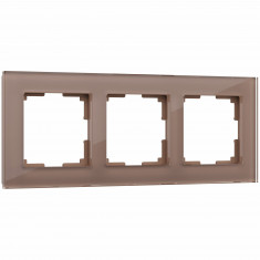 Рамка из стекла на 3 поста Favorit латте W0031142 &mdash; Multielectrika