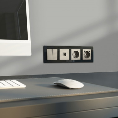 Розетка с заземлением (дымчатый) W1271004 &mdash; Multielectrika