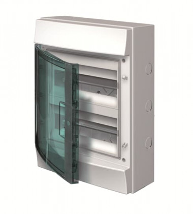 Распределительный шкаф ABB MISTRAL65, 24 модулей, IP65, навесной, термопласт, зеленая дверь 1SLM006501A1204 — Multielectrika