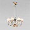 Умная люстра с декором из керамики 101012/6