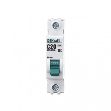 Автоматический выключатель DeKraft 1Р 20А х-ка C ВА-101 4,5кА						 &mdash; Multielectrika