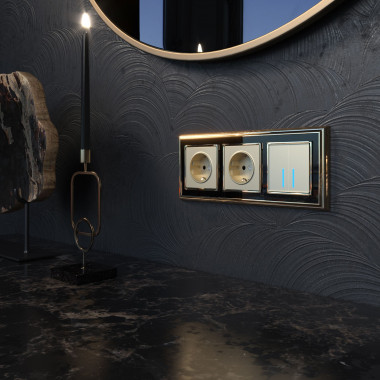 Умный сенсорный выключатель двухклавишный W4520611 — Multielectrika