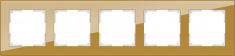 Рамка на 5 постов (бронзовый) WL01-Frame-05 &mdash; Multielectrika