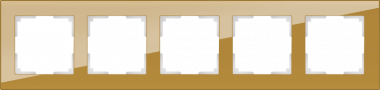 Рамка на 5 постов (бронзовый) WL01-Frame-05 — Multielectrika