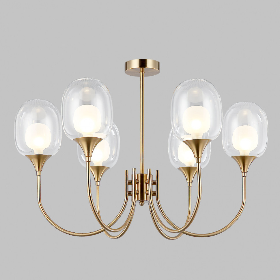 Умный потолочный светильник 70217/6 латунь фото 1 &mdash; Multielectrika