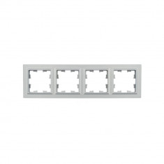 Рамка на 4 поста IEK Brite РУ-4-БрА алюминий &mdash; Multielectrika