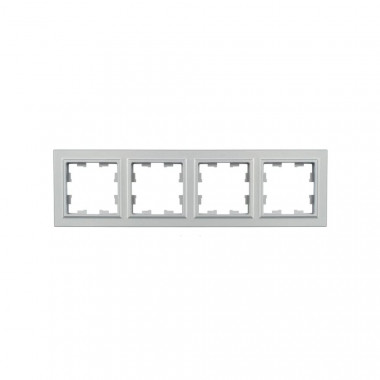 Рамка на 4 поста IEK Brite РУ-4-БрА алюминий — Multielectrika