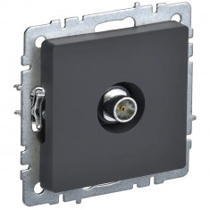Розетка TV оконечная IEK Brite РТВ11-0-БрГ графит &mdash; Multielectrika