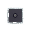 Розетка TV оконечная IEK Brite РТВ11-0-БрГ графит фото 2 — Multielectrika