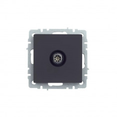 Розетка TV оконечная IEK Brite РТВ11-0-БрГ графит &mdash; Multielectrika