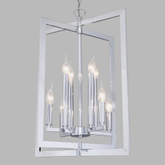 Подвесная люстра в стиле лофт 327/8 хром &mdash; Multielectrika