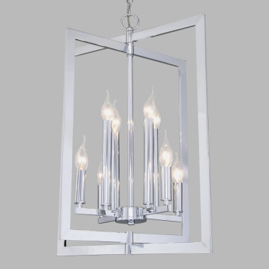 Подвесная люстра в стиле лофт 327/8 хром — Multielectrika