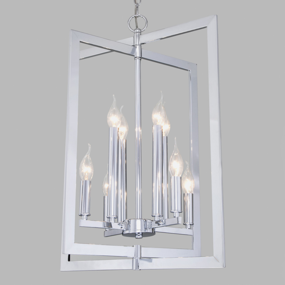 Подвесная люстра в стиле лофт 327/8 хром фото 1 — Multielectrika