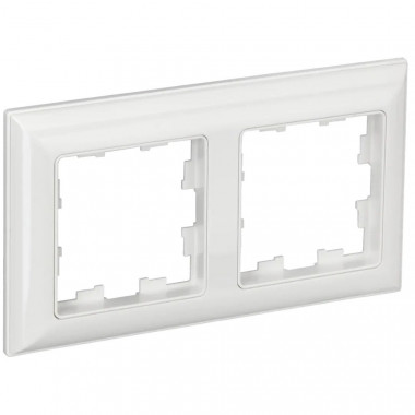 Рамка на 2 поста IEK Brite РУ-2-Бр белый/белый — Multielectrika